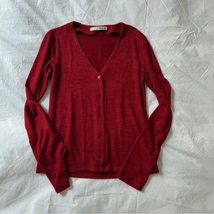 Aritzia Wilfred Free Red Cardigan XXS